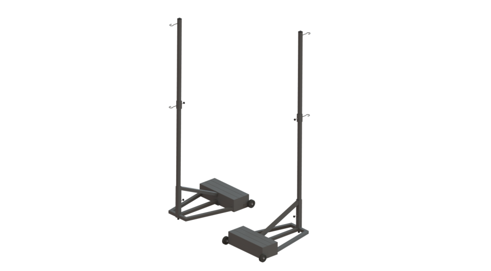 Стойки волейбольные передвижные с противовесом (140 кг) СТ-19