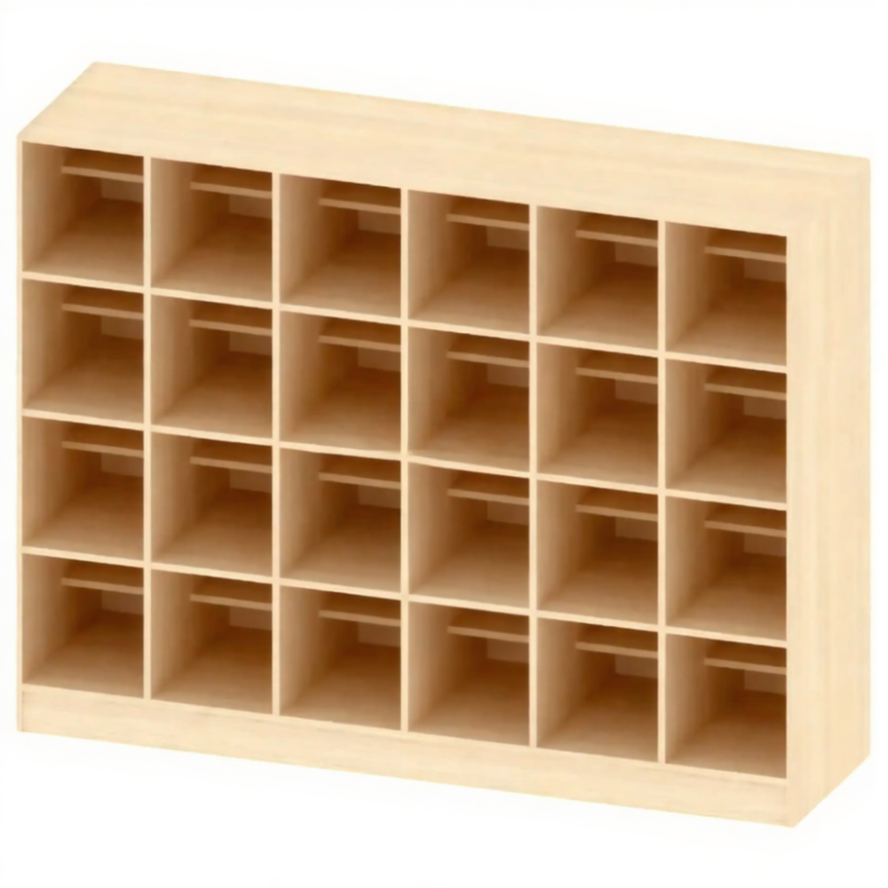 Шкаф для хранения обуви 24 ячейки ГР-ШП-14