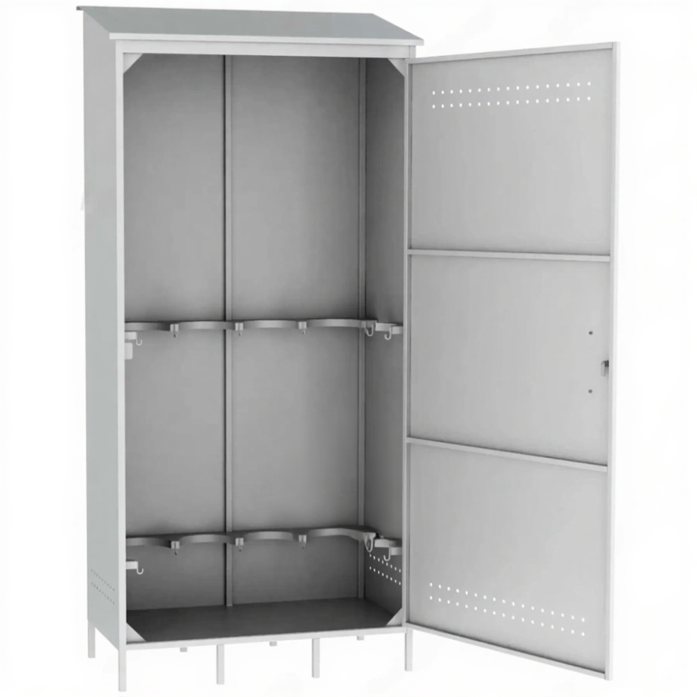 Шкаф для 6-ти газовых баллонов ШГБК усиленный (2400х1150х600)