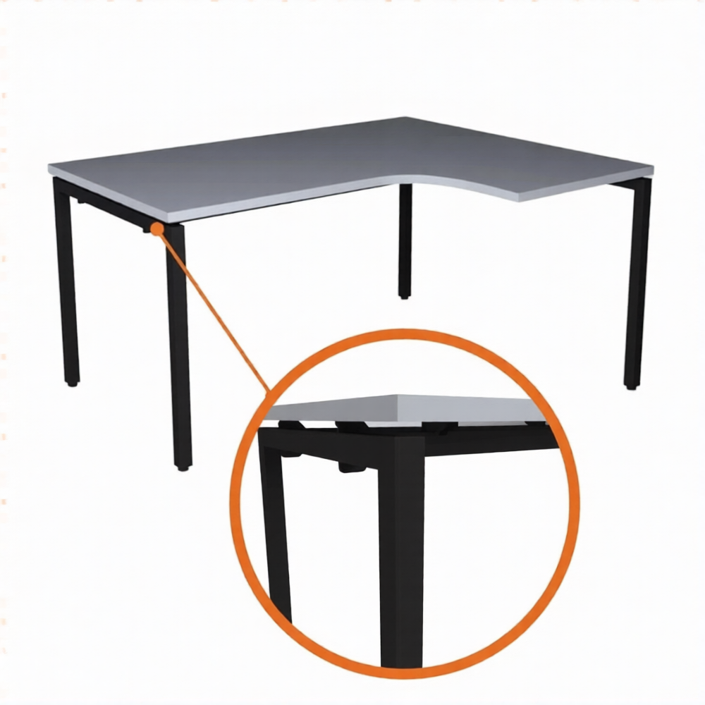 Офисный стол эргономичный с О-опорами (стандарт)