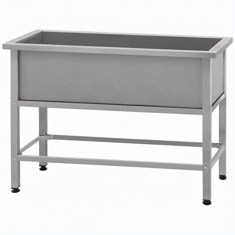 Ванна моечная ВМСн 1210 (860х1210х630)  1 м/о 350х1110х530 (ножка проф., тр. 40х40)