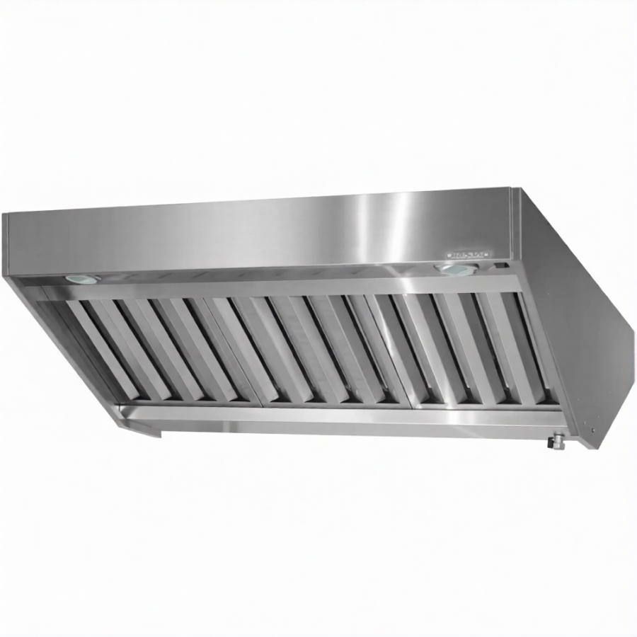 Зонт вытяжной полуоткрытый ЗВПб 400х1000х2000 «Base» островной (к-т светильников)