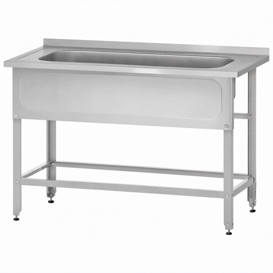 Ванна котломойка ВМЦн 860х1200х600  1 м/о 380х960х510, борт, экран (ножка угл.)