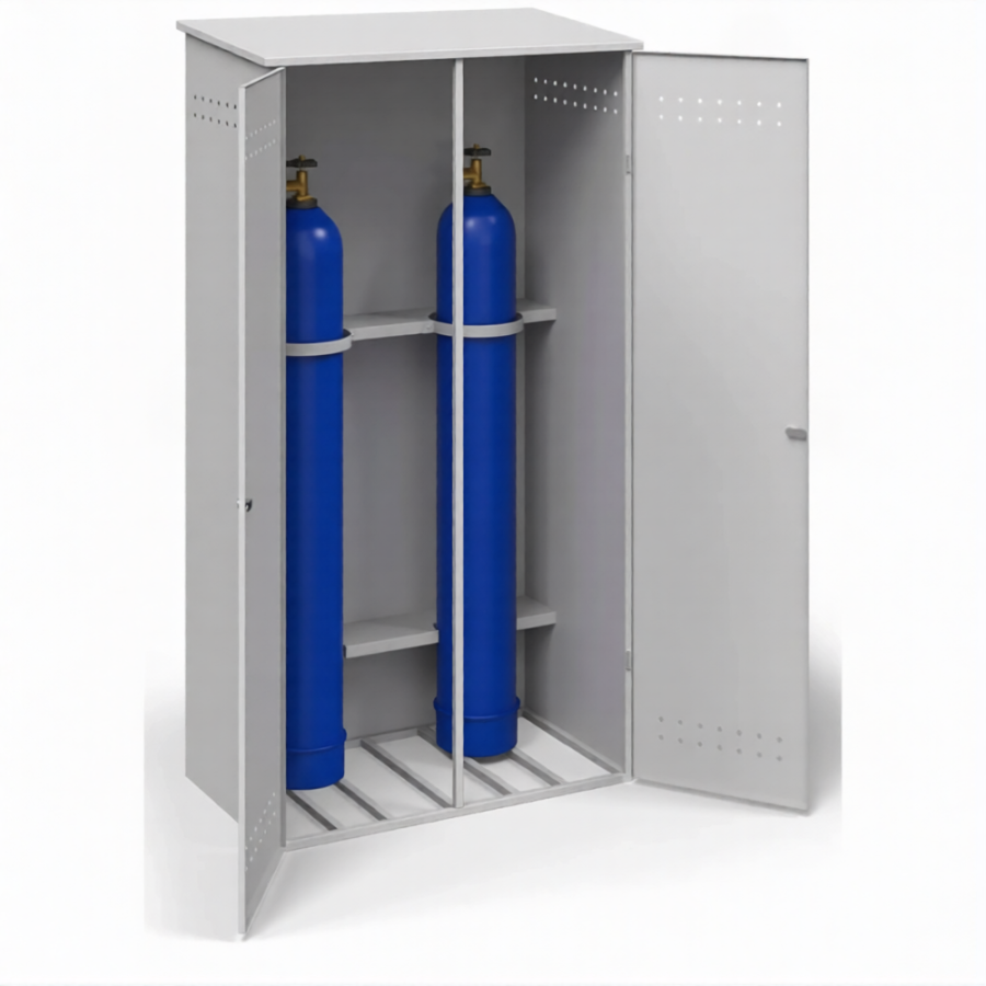Шкаф металлический для газовых баллонов ШГБК усиленный (1920х1000х560)