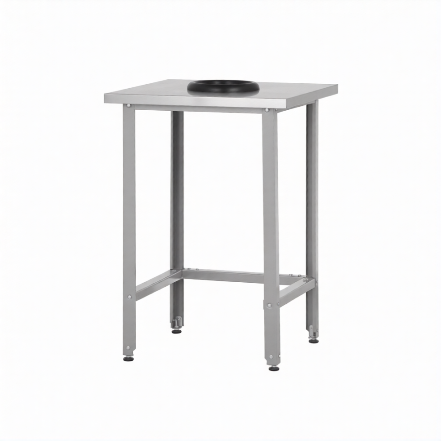 Стол СПРн 860х800х600 «Norma Ral» сбор отходов (полка-обвязка разборная; ножка проф., тр. 40)