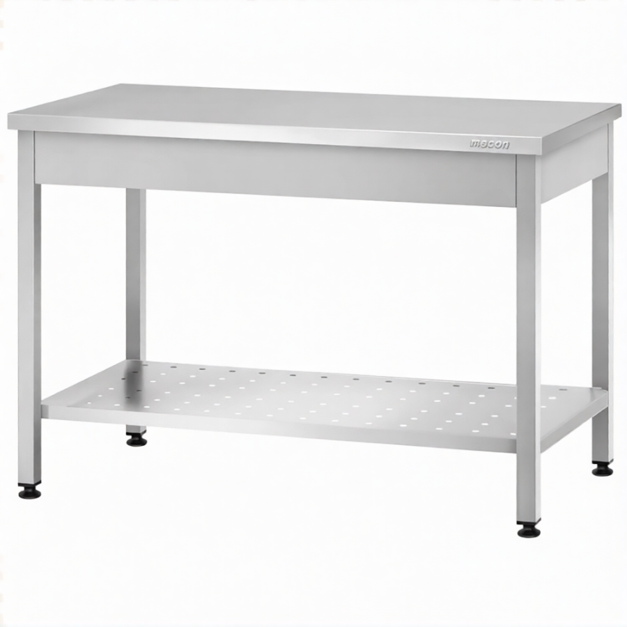 Стол производственный СПРп - 860х1200х800 «Profi Inox» (полка перфорация)