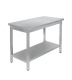СТОЛ универсальный Luxstahl СПУ-13/6 со сплошной полкой нерж.