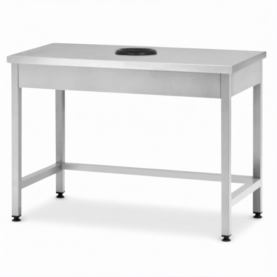 Стол производственный СПРп - 860х1200х700 «Profi Ral», сбор отходов (полка-обвязка)