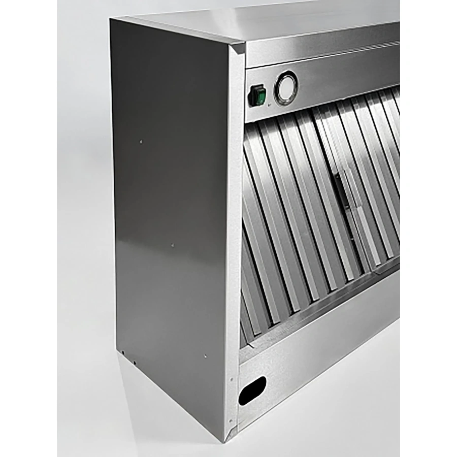 Зонт вытяжной пристенный с подсветкой ЗВПКП-09/14