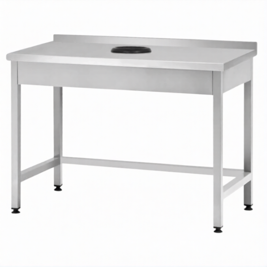 Стол производственный СПРп - 860х1000х600 «Profi Ral», сбор отходов, борт (полка-обвязка)